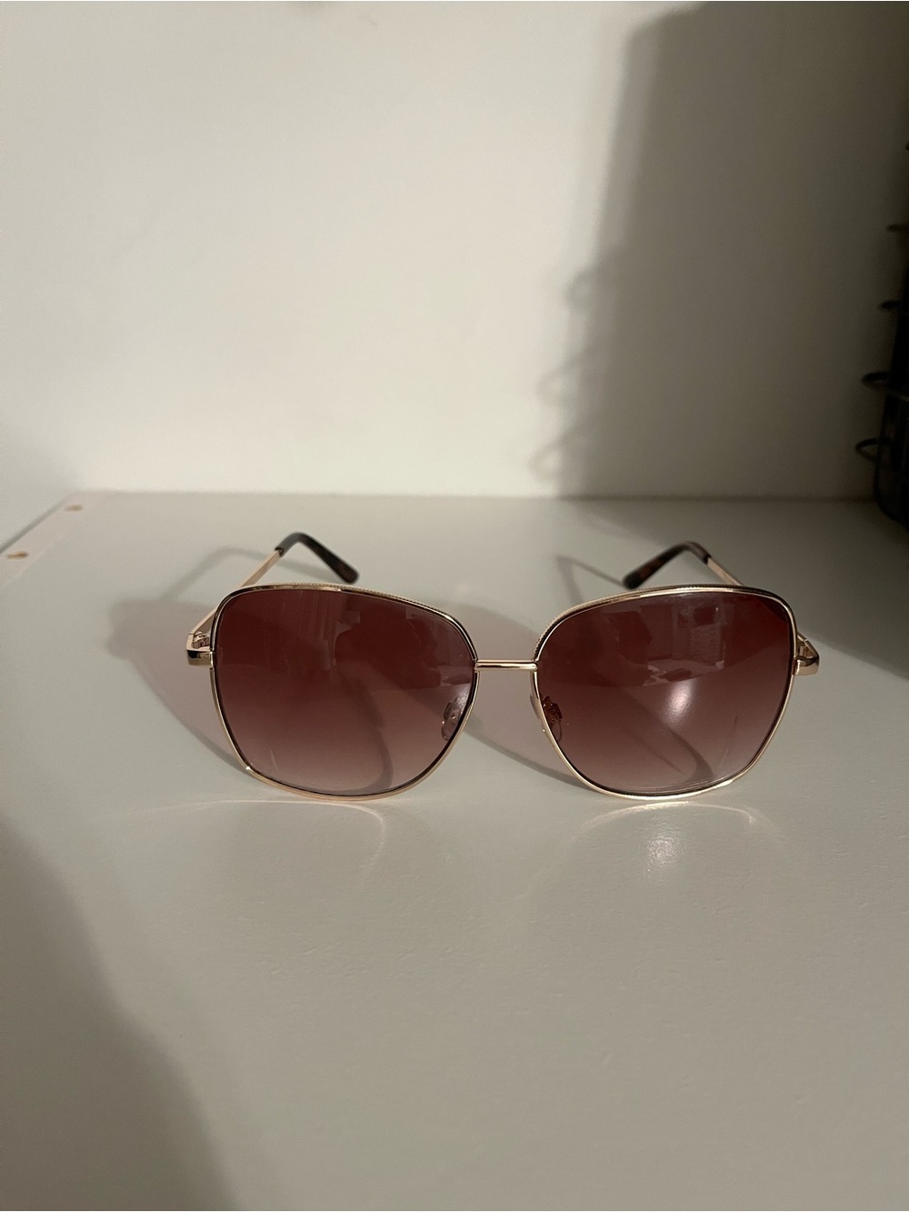 Banana Republic gold Frame Brown Gradient Women's Sunglasses